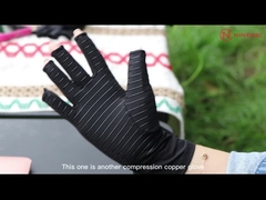 Baumwollarbeiten Handschuhe Drei Stiche Linien auf dem Rücken